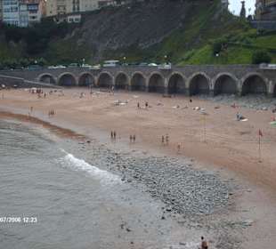 Panorámica de la playa de Zarautz