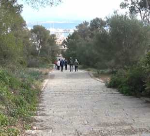 Treppe zur Carrer de Bellver