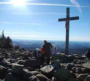 Gipfelkreuz am Lusen