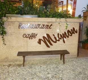 Eingang Restaurant Mignon