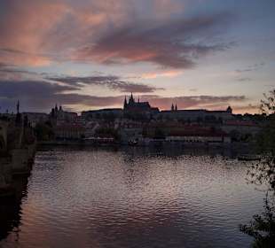 Zachód słońca nad dzielnicą zamkową