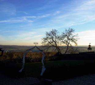 Ausblick mit Burggarten