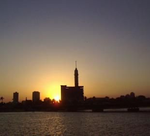 Sonnenuntergang auf dem Nil