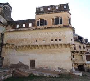 Alte verzierte Häuser in Mandawa