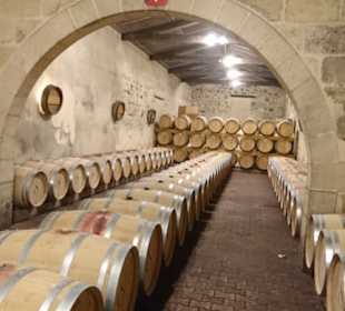 Das Lager für Fässer.