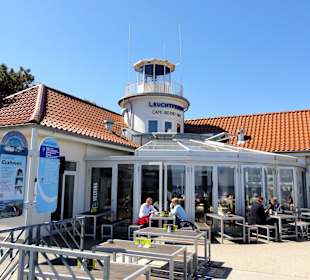 Blick auf die Terrasse des Restaurants