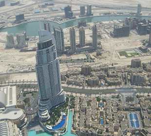 Blick auf das Address Burj Dubai