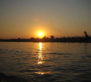 Sonnenuntergang auf dem Nil