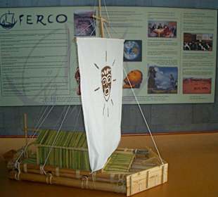 Boot-Modell von Thor Heyerdahl in Güimar