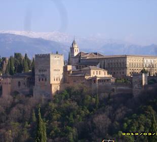 Granad Blick zur Alhambra vom Mirador San Nicolas