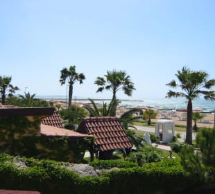 Blick auf die "Beachhouses" und den Strand