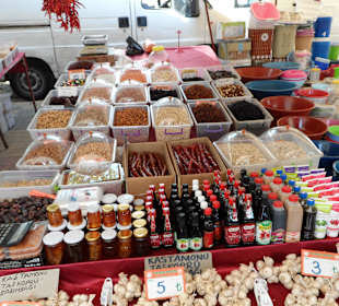 Bazár v meste Avsallar cca 1,5 km od hotela