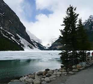 Lake Louise, allerdings gefroren