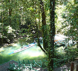 Bootsanleger an der Clearwater Cave