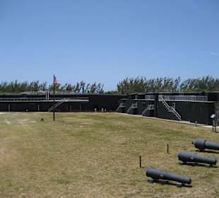 Oben auf Fort Zachary Taylor