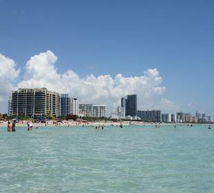 Blick vom Meer auf South Beach