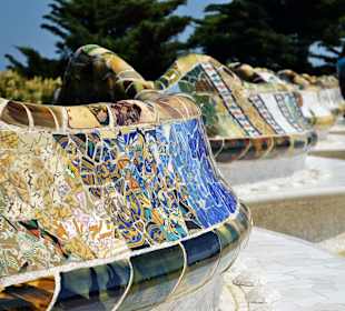 The famous Gaudi bench