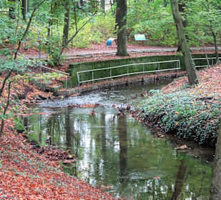 Die Wassertretstelle am Aabach im Stadtpark