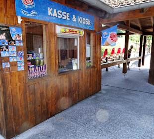 Kassenbereich der Sommerrodelbahn