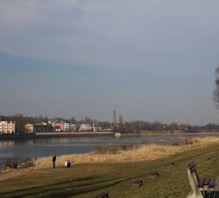 Blick über die Oder nach Frankfurt