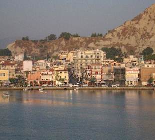 Blick auf Zakynthos Stadt