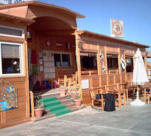 Blick auf Tauchbasis