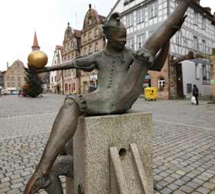 Gauklerbrunnen auf dem Grünen Markt