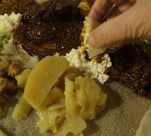 Beim Abendessen im Blue Nil in Berlin