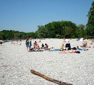 Isar im Süden Münchens - der Flaucher