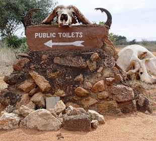 Weg auf der Toilette