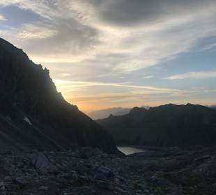 Sonnenuntergang im Montafon