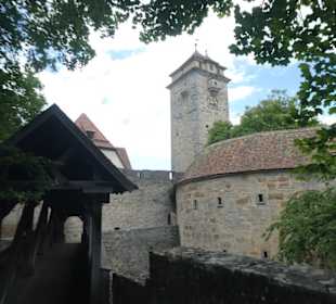 Bei einem Rundgang an der Rothenburger Stadtmauer