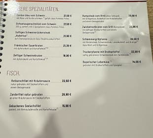 Speisekarte