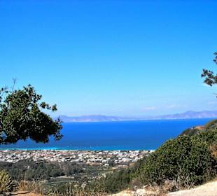 Blick von oben bis zur Türkei