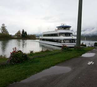 Rundfahrt auf dem Forggensee Halt bei Füssen