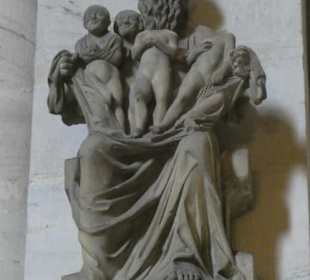 Abraham mit Seligen im Schoß, südl. Ostchorschanke