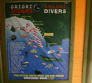 Tauchplätze rund um die Tauchbasis