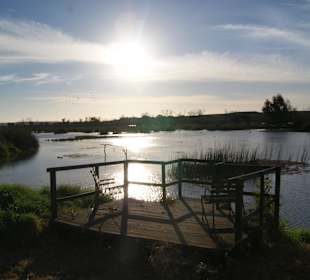 Ort der Ruhe und Erholung am River