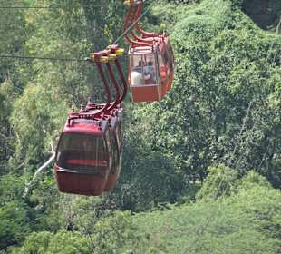 Kreuzen der Kabinen auf halber Strecke