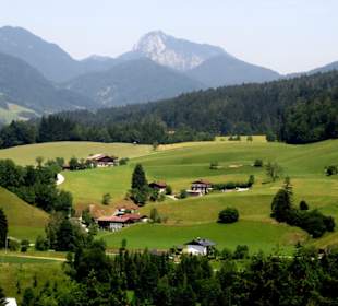Landschaft an der Talstation der Bergbahn