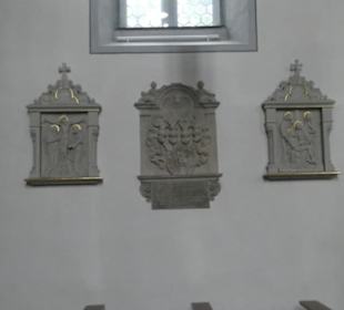 In der Kirche Mariä Krönung in Stuppach