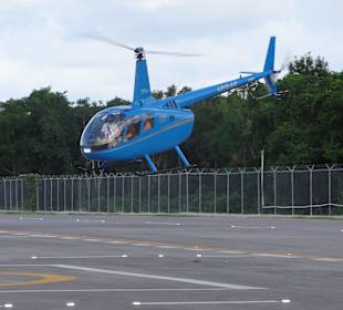 Im Landeanflug und dann können wir starten