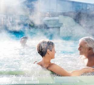 Außenbereich in der Salztherme Lüneburg