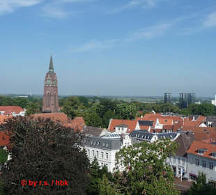 Blick auf Kirche & Brauerei