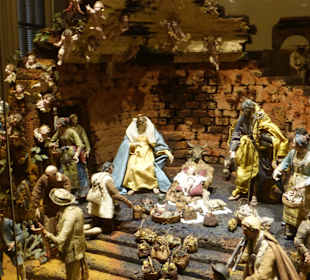 Szene aus der Weihnachtskrippe