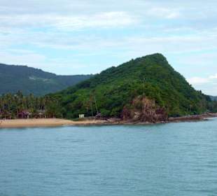 Ende des Maenam-Beach