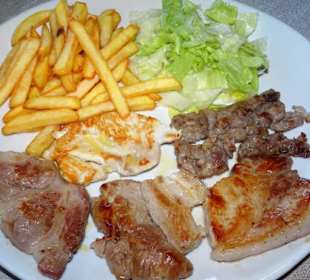 Gemischter Grillteller im Restaurant La Veranda