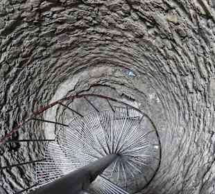 Wedeltreppe nach oben