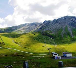 Liftstation in Betrieb für Wanderer