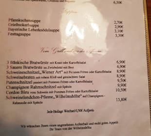 Vorspeisen und Grill